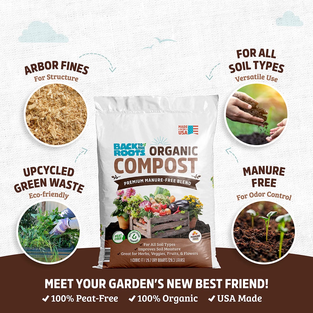 Organic Premium Compost — Manure-Free Blend (1 cu.ft.) 4 Pack — Ready to Use - Image 4
